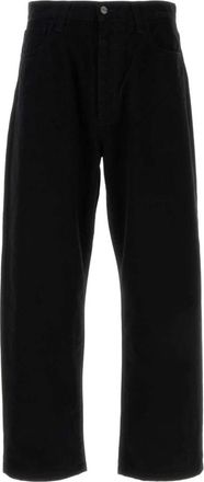 Carhartt Work in Progress Zwarte Katoenen Landon Broek - Heren - Straight fit broeken - Zwart - W31 - Katoen - Broeken