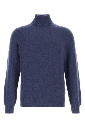 Fedeli Air Force Blue Cashmere Sweater