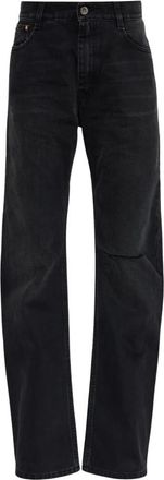 VETEMENTS Jeans met licht gebogen pijpen - Dames - Regular Fit Jeans - Zwart - W26 - Katoen - Jeans