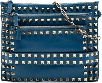 Valentino Pre-owned Valentino Leather Rockstud Triple Zip Crossbody Ladies 2BKY4UDIE4DN9IXL