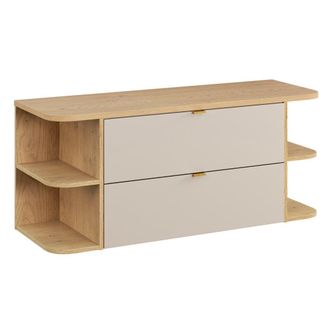 Petits Meubles Mueble bajo lavabo 120cm 2 cajones paneles de melamina cachemira