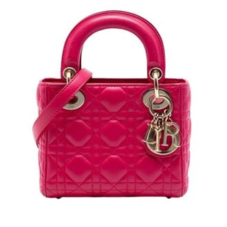 Dior Pre-owned Mini Lady Dior - Dames - Vintage Handtas - Roze - ONE Size - Leer - Vintage