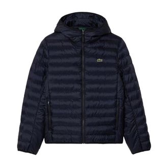 Lacoste Hooded Puffer Jacket - Heren - Winterjassen - Blauw - L - Polyester - Jassen