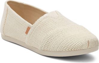 Toms Alpargata Slip-On in Natural at Nordstrom, Size 9.5