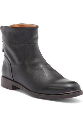 Franco Sarto Womens Franco Sarto Marcella Boots Black Leather Ankle Bootie ZAP1191