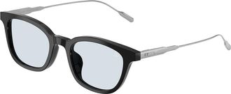 Moncler ME6027D LENTIS Asian Fit 3001EL Mens Sunglasses Black Size 50
