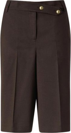 Pinko 107714 A3Ms Merlot M04 - Dames - Korte Broeken - Bruin - XS - Korte Broeken