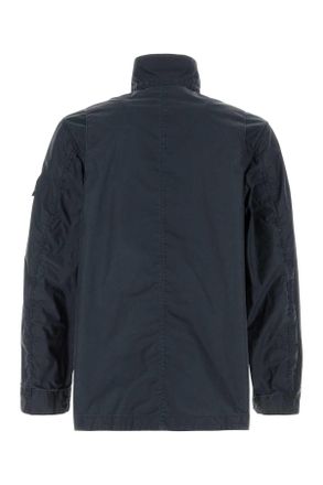 Stone Island Navyblue Exterior: Polyester Cotton Giubbini Jacket