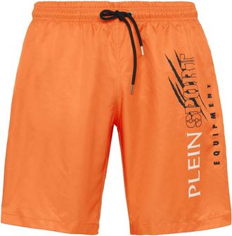 Plein Sport Swim Trunks Scratch - Heren - Badpakken - Oranje - S - Polyester - Fitness