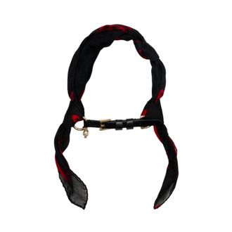 Alexander McQueen Skull Ring Wrap Scarf - female - Alexander McQueen - Silk Scarves - Black - ONE SIZE - Accessories