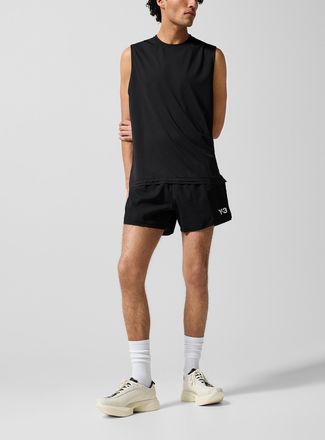 Yohji Yamamoto Mens Split piping waffled track short
