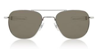 American Optical ORIGINAL PILOT Polarized 2GYGP Mens Sunglasses Silver Size 55