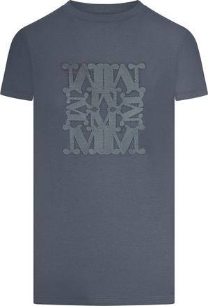 Max Mara JERSEY T-SHIRT WITH EMBROIDERED LOGO - Max Mara - Woman