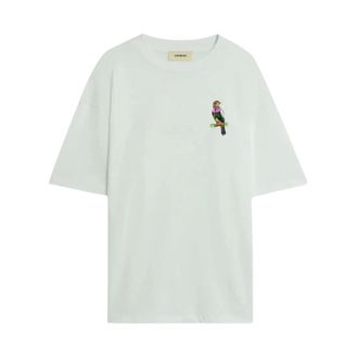A Paper Kid T-Shirts, male, White, Size: M Jersey T-shirt with Bird Motif