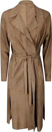 Salvatore Santoro suede coat - Neutrals
