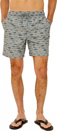 Rails Dane Swim Short In Vintage Aquarium Etch