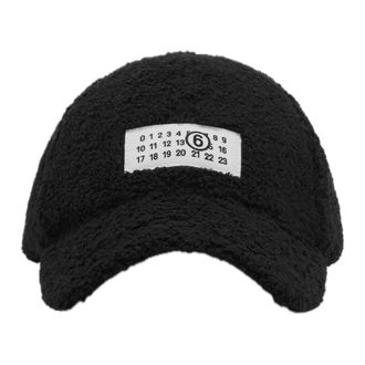 Maison Margiela Fleece Cap - unisex - Petten - Zwart - ONE Size - Polyester - Accessoires