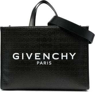 Givenchy monogram G-Tote bag - women - Cotton/Acrylic/other fibers/Polyurethane - OS - Black