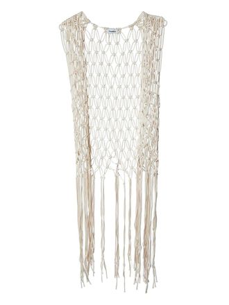 Nanushka macram&eacute; vest - Neutrals