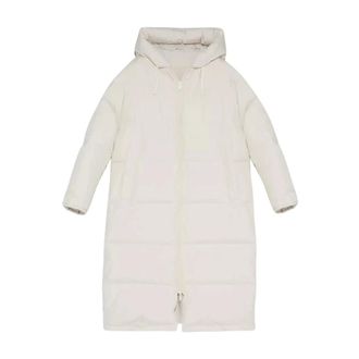 Yves Salomon Down Coats, female, White, L, Reversible Down Jacket Oversized