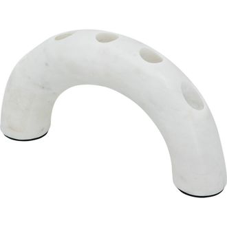 R16 Home Marble Arch Taper Candlestick Holder in White at Nordstrom Rack