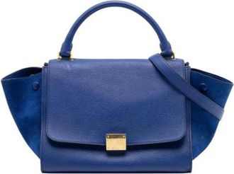 Celine Pre-owned Handbags, female, Blue, Size: ONE SIZE Pre-owned Trapeze