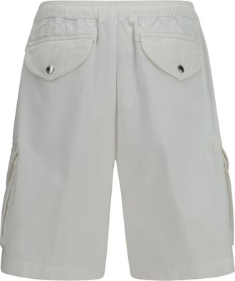 Brunello Cucinelli Mens Cargo Shorts Neve Cotton Bermuda