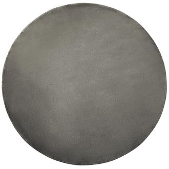 Beliani Alfombra De Viscosa Gris Oscuro 140 Cm Pelo Corto Sala De Estar Gesi Ii