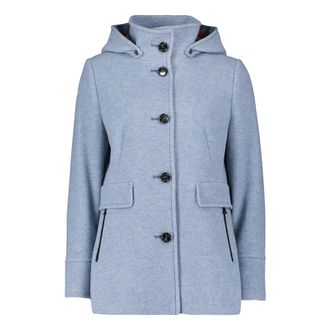 Gil Bret Velours Hoodie Jas - Dames - Jassen - Blauw - Maat: 2XL Velours