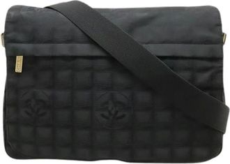 Chanel Pre-owned Borsa Messenger in Nylon Jacquard A29348 - - Pre-owned - Donna - Nero - ONE SIZE