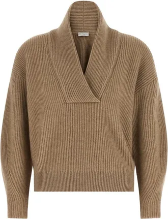 Brunello Cucinelli Mujer, Jerseys, Beige, Talla: S