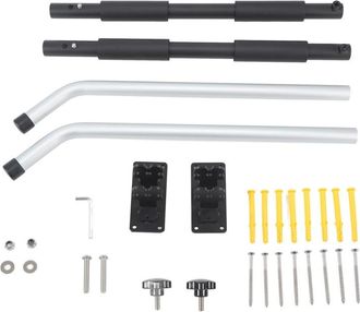 OEM Soporte De Pared Ajustable De 62 A 102 Cm, Fabricado En Aleaci&oacute;n De Aluminio, Con Capacidad De Carga De 40 Kg Para Caja De Herramientas