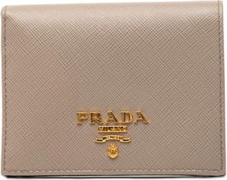 Prada Gray Multi-Color Leather Wallet (Bi-Fold) (Pre-Owned)