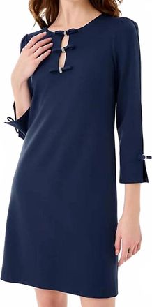 Lilly Pulitzer Womens Leyland Shift Dress In Low Tide Navy