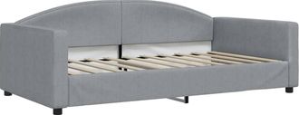 vidaXL Sof&aacute; Cama De Tela Gris Claro 100x190 Cm Vidaxl