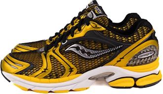 Saucony Mens Progrid Triumph 4 Sneakers In Lemon Chrome