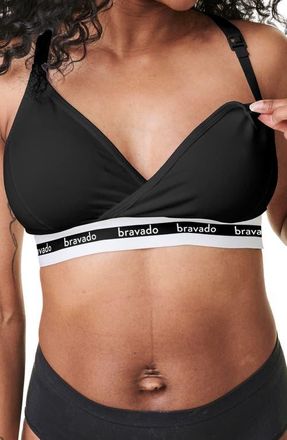 Bravado Designs Original Organic Cotton Blend Maternity/Nursing Bra in Black at Nordstrom, Size Medium