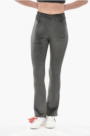 adidas Ribbed Velour Boot-Cut Pants size Xxs