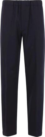 Lardini Vice Broeken - Heren - Straight fit broeken - Blauw - L - Wol - Broeken
