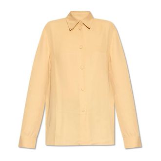 Jil Sander Shirts, female, Beige, Size: XS Relaxed-fitting Shirt