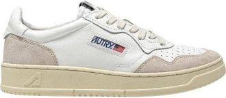 Autry Medalist Low Sneakers In White Leather