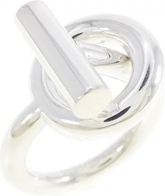 Herm&egrave;s Silver 925 Band Ring (Pre-Owned)