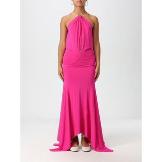 The Attico Fuchsia Jersey Cocktail Womens Dress