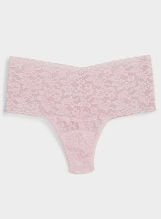Hanky Panky Womens Stretch lace high-waist thong Nylon