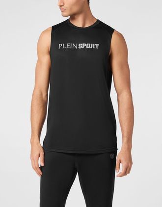 Plein Sport Reflective Tank Top Round Neck Men in Black at Nordstrom, Size Xxx-Large