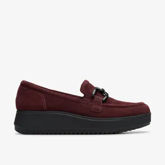 Clarks Zylah Top Plum Suede