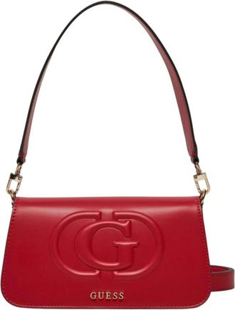 Guess Shoulder Bags, female, Red, Size: ONE SIZE Mietta Flap Shoulder Bag