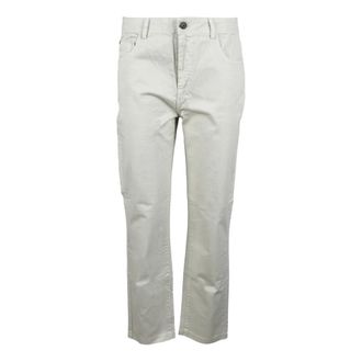 Another Label Broeken, Dames, Grijs, L, Katoen, Rechte Broek