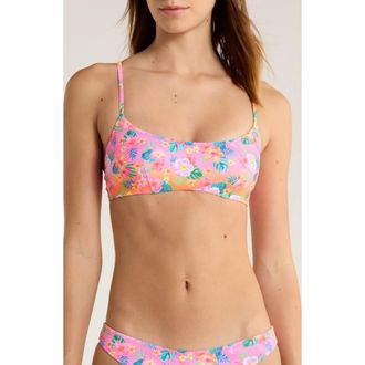 Kulani Kinis Hidden Underwire Bikini Top in Summer Glow at Nordstrom, Size X-Large