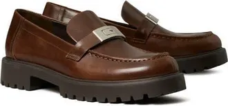 Tory Burch Leelee Lug Loafer in Coffee/silver at Nordstrom, Size 10.5